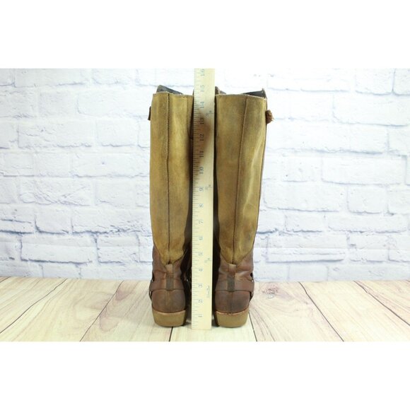 Teva De La Vina Dos Tall Casual Boots Waterproof Leather Bison Size 6 - Picture 6 of 10
